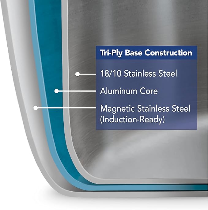 Tramontina Signature Tri-Ply Clad Stainless Steel 8-Quart Stock Pot - Image 9