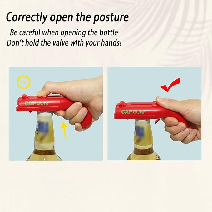 2PCs Cap Gun Bottle Opener - Image 3