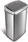 Ninestars DZT-50-28BR Automatic Touchless Motion Sensor Rectangular Trash Can by NINESTARS
