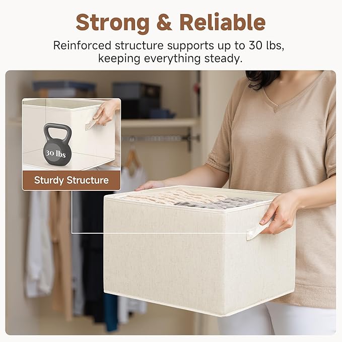 StorageWorks Closet Organizers and Storage Bins, Shelf Baskets - Image 7