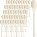 Eaasty 50 Pcs 9.8 Inch Wooden Spoons Bulk by Eaasty