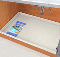 SIKADEER 25" x 19" Under Sink Mat Waterproof, Silicone Mat Kitchen Drawer Shelf by SIKADEER