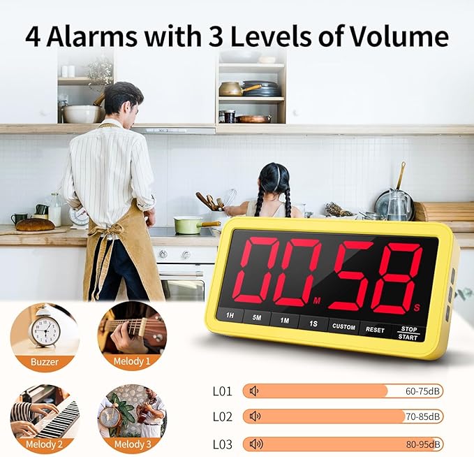 VOCOO Digital Kitchen Timer - Image 4