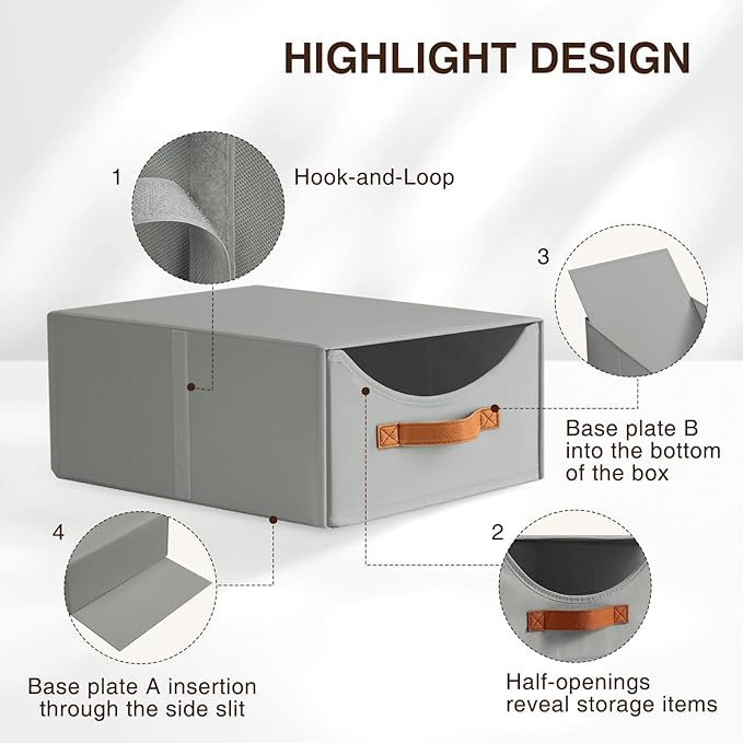 Homsorout Stackable Storage Drawers - Image 5