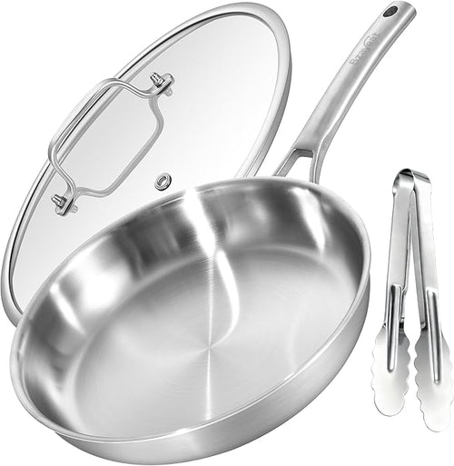 12 Inch Stainless Steel Pan by Bzayeat