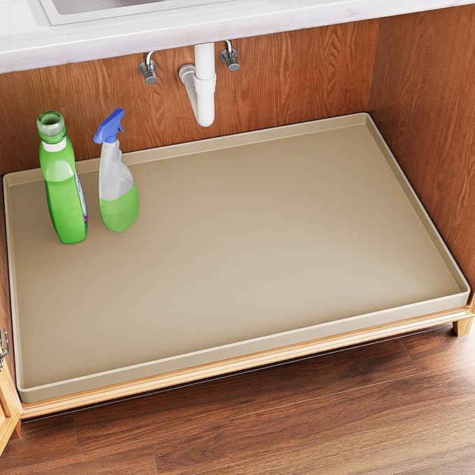 FLATO Waterproof Under Sink Mat 22" x 22" Shelf Liner by Unknown