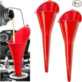 2 PCS Oil Funnel, Plastic Long Neck Multi-Purpose Spill Saver Funnel, Engine by Unknown