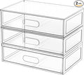 Clear Stackable Makeup Organizer by Aurblozen
