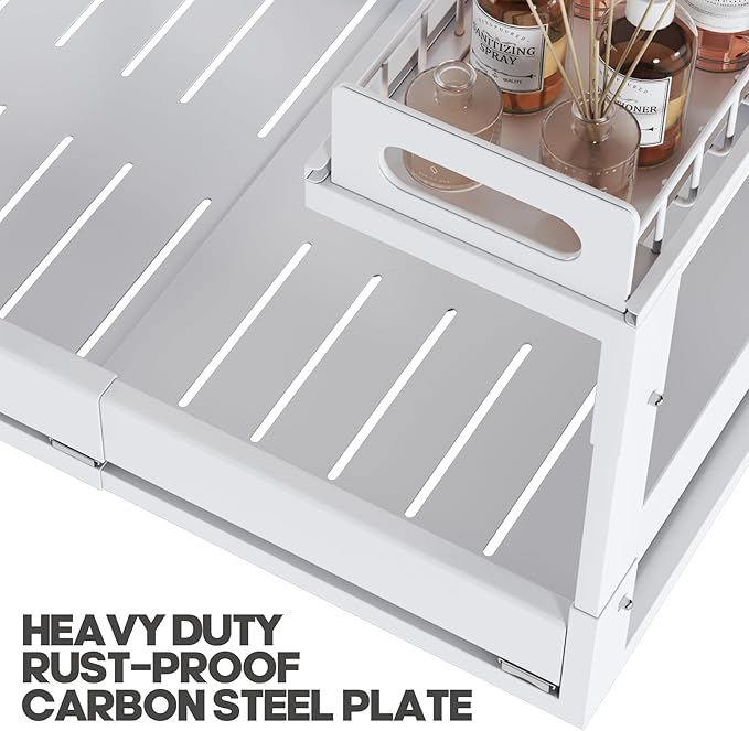 1 Pack-16"-26"W Expandable Under Sink Organizer - Image 6