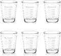SAIAOKJ Shot Glasses Measuring Cup Set 6 Pack Espresso Shot Glasses Liquid by SAIAOKJ