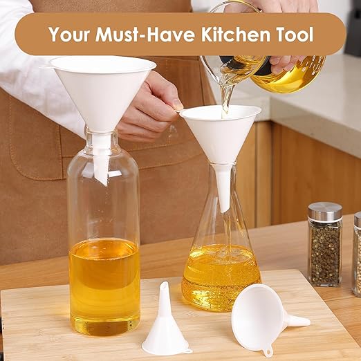 4 PCS Plastic Kitchen Funnel Set - Image 4