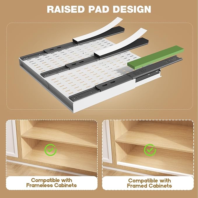 Seinloes 2 Pack Pull Out Cabinet Organizer - Image 3