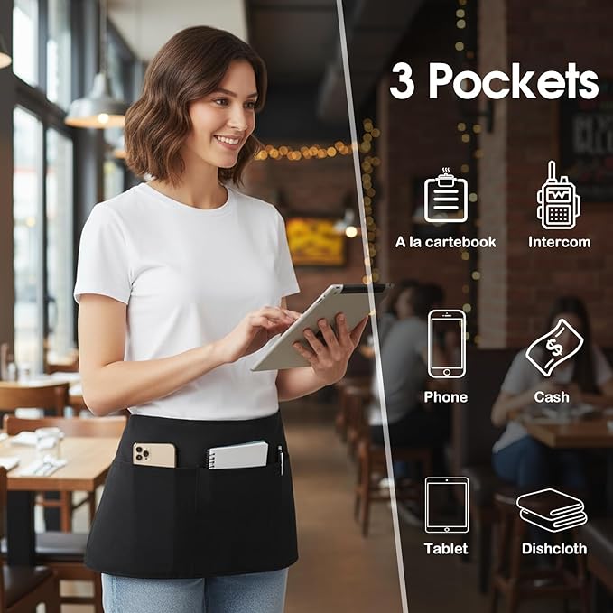 BOHARERS 3-Pocket Waist Apron - Image 4