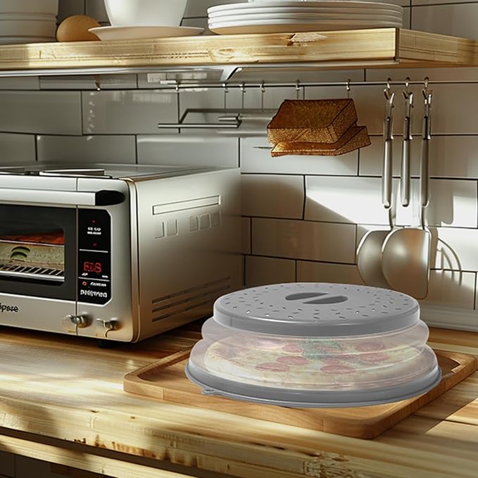 CasaCulina Collapsible Microwave Splatter Cover, Vented Microwave Lid - Image 7
