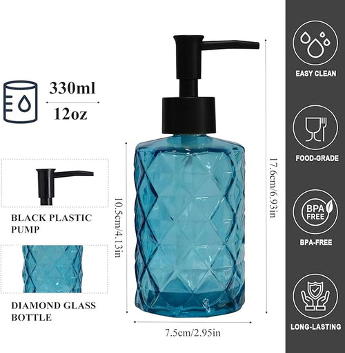 12Oz Small Glass Soap Dispenser - Image 2