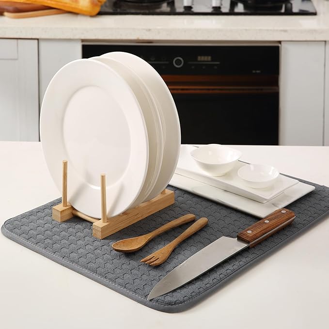 2 Pack Microfiber Dish Drying Mat - Image 3
