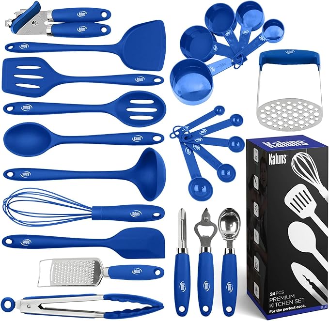 Kaluns Silicone Kitchen Utensils Set 24 Pcs Cooking Utensils Set by Kaluns%C2%AE