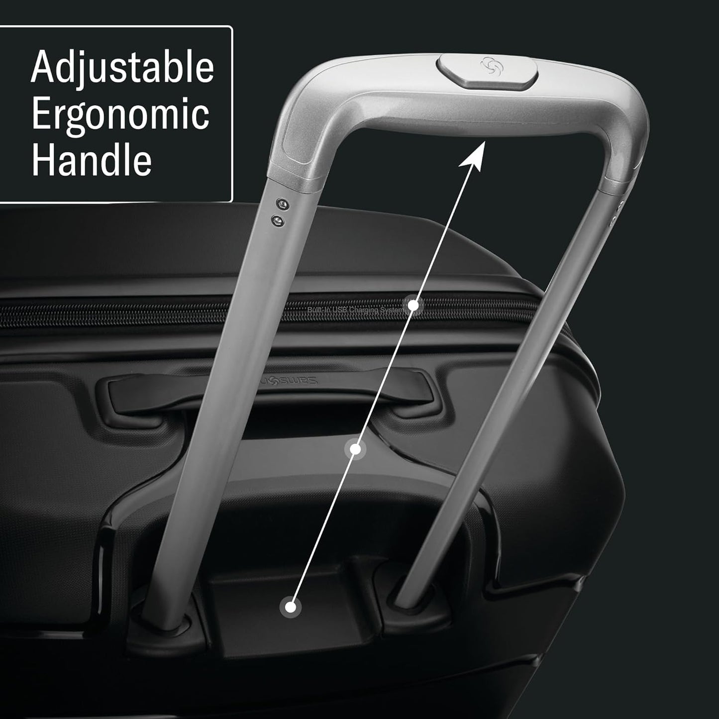 Samsonite Freeform Large Checked Luggage with Dual 360° Spinner Wheels - TSA Lock, Airline-Approved - Lightweight Durable Polypropylene Expandable Hardshell - Lilac