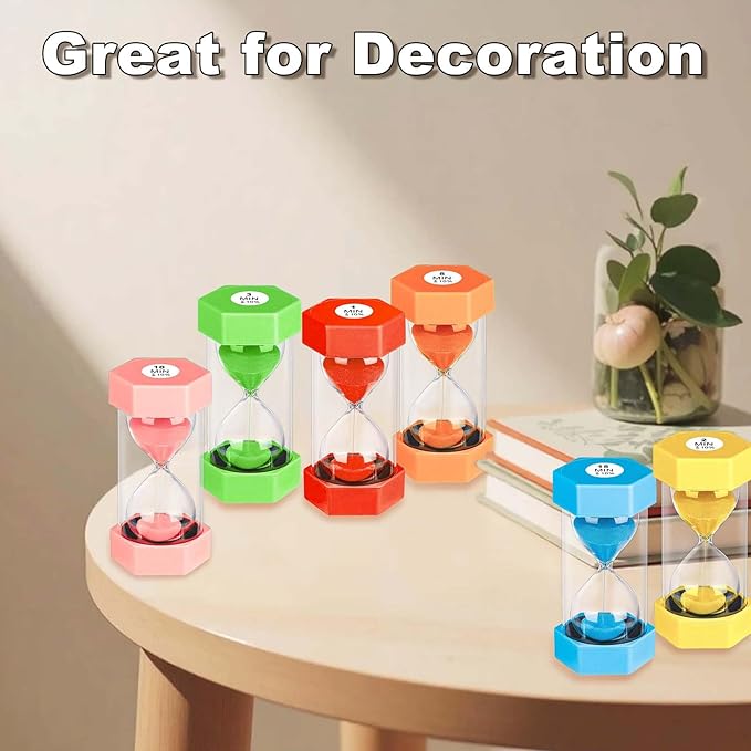 10 Minute Hourglass Sand Timer, Unbreakable Red Hourglass Sand Watch 10 Min - Image 9