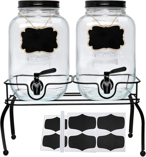 1-Gallon Drink Dispenser, Accguan Glass Water Dispenser by Accguan