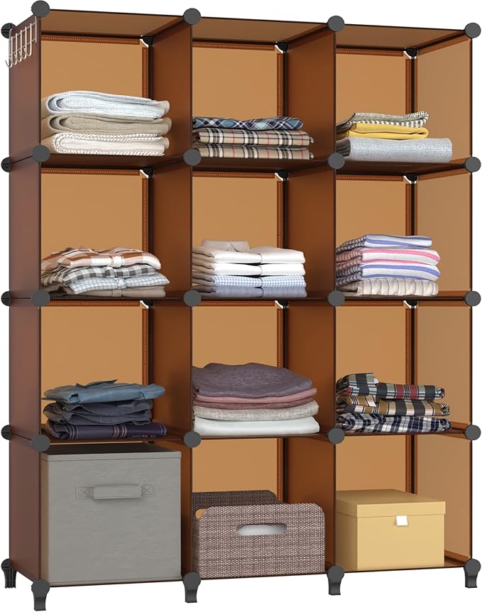 HOMIDEC Closet Organizer, 12-Cube Closet Organizers and Storage, Cube Storage by DecorateYourHome
