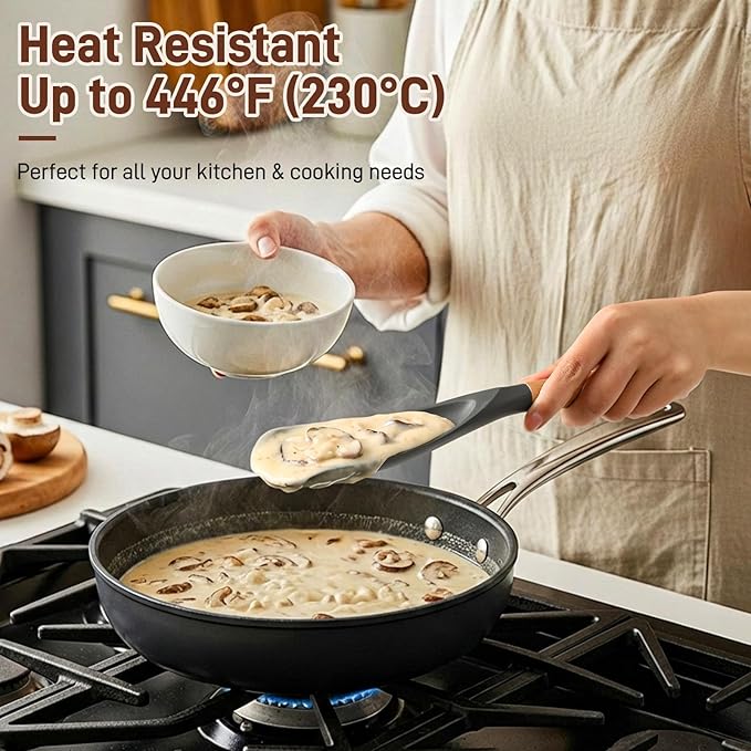 3 PACK Cooking Spatula Spoon for Nonstick Cookware, Scrape - Image 5