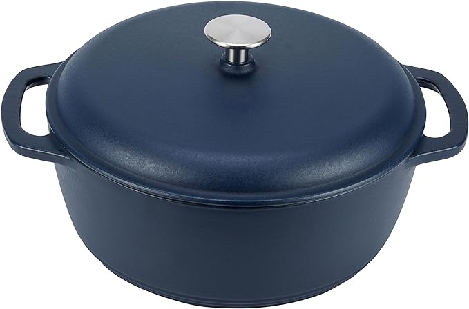 Amazon Basics Enameled Cast Iron Dutch Oven Pot by AmazonBasics