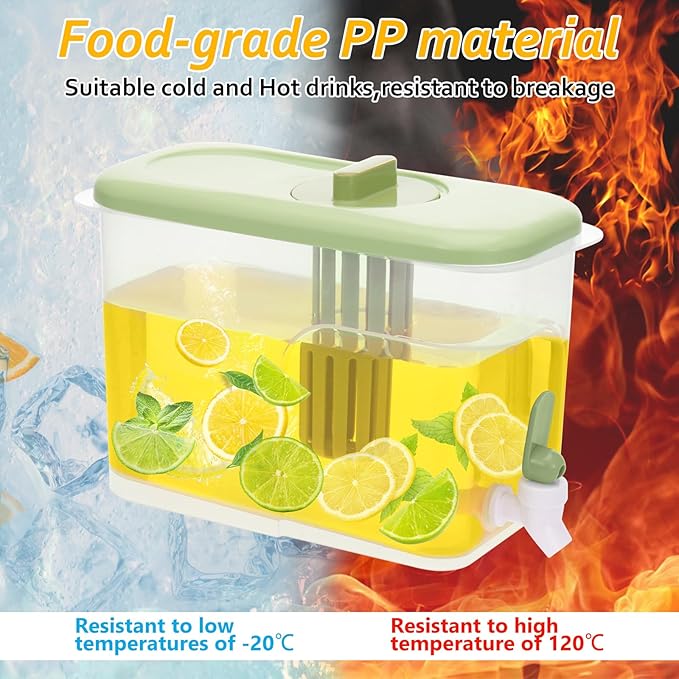 2 Pack Drink Dispenser for Fridge 1 Gallon Water Dispenser for Party Upgraded - Image 5