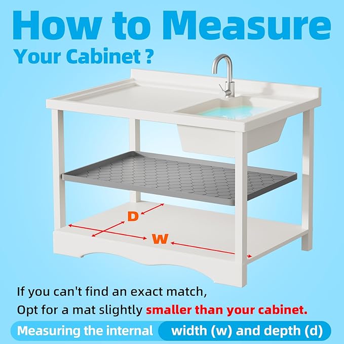 Winisok Silicone Under Sink Mat 22" x 22", kitchen Essentials and Gadgets - Image 6