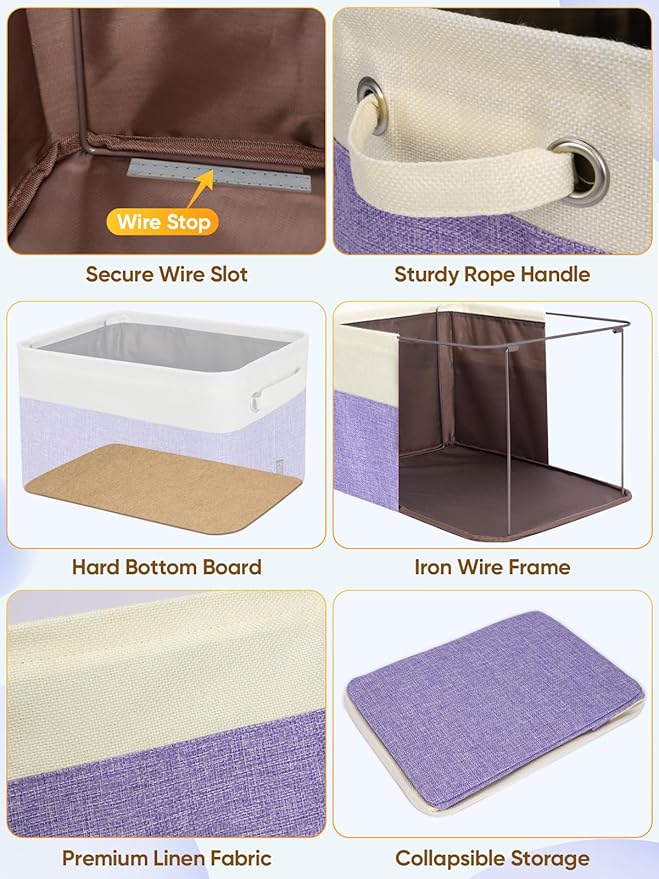 BALEINE 1 Pack Fabric Closet Storage Bins - Image 6