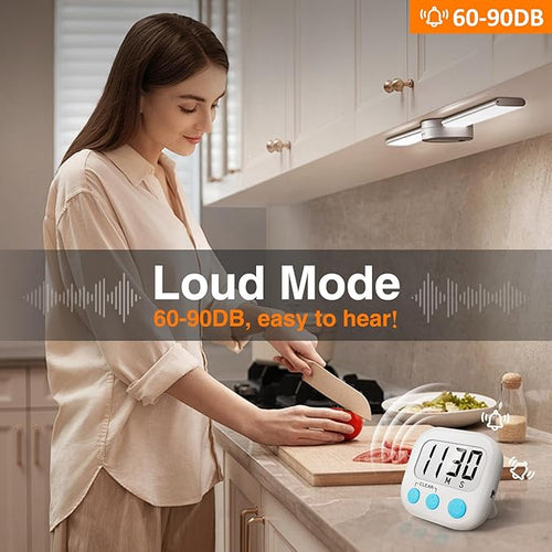 12 Pack Digital Kitchen Timers for Cooking Magnetic Timer for Cooking Loud - Image 2