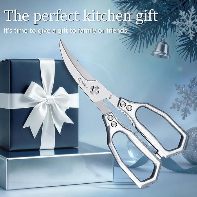 Huusk Silver Multi-Purpose Seafood Scissors - Image 7