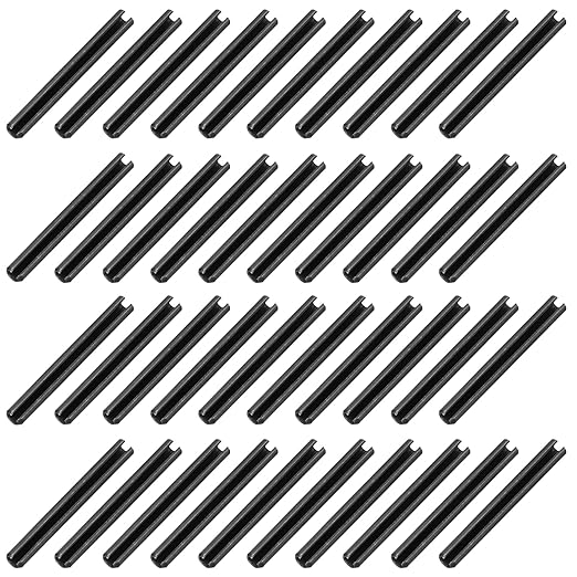 MECCANIXITY 120Pcs Slotted Split Roll Pins 3/25 Inch Dia. 1-2/5 Inch Length by MECCANIXITY