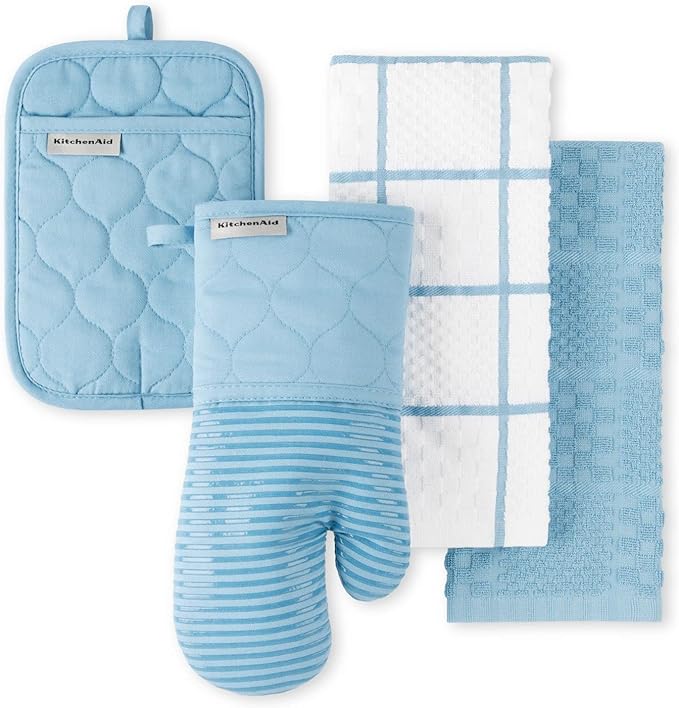 KitchenAid Quilted Cotton Terry Cloth Oven Mitt, Pot Holder, Kitchen Towel by KitchenAid