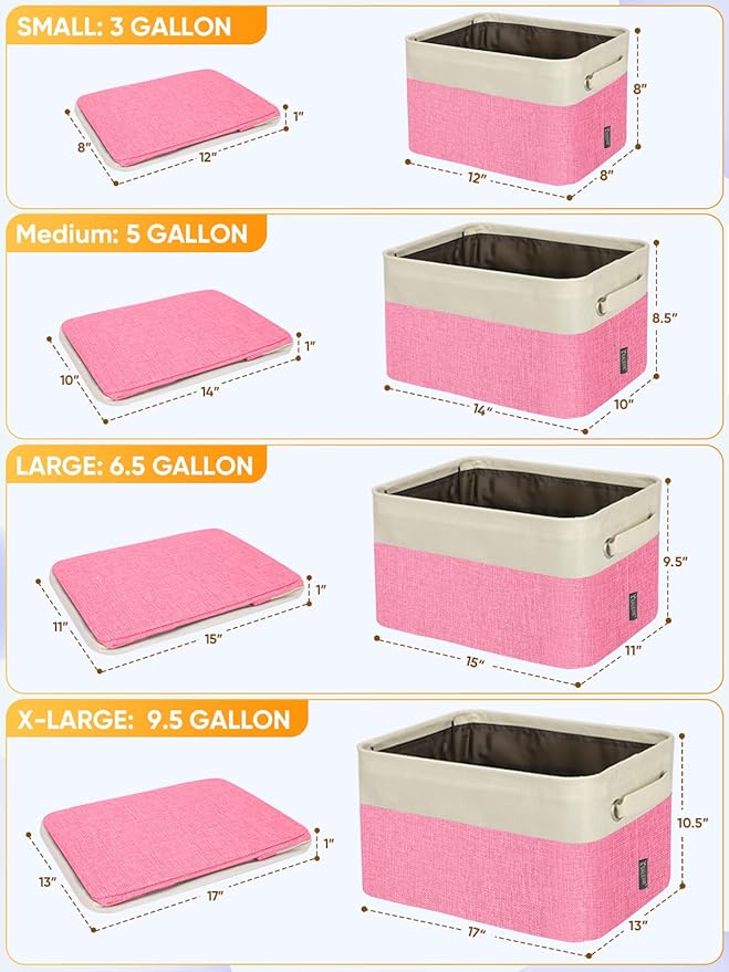 BALEINE 2 Pack Fabric Closet Storage Bins - Image 2