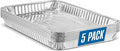 PLASTICPRO Aluminum Pans 5 Pack Disposable Cookie Sheets 9'' x 13'' Baking Pans by PLASTICPRO