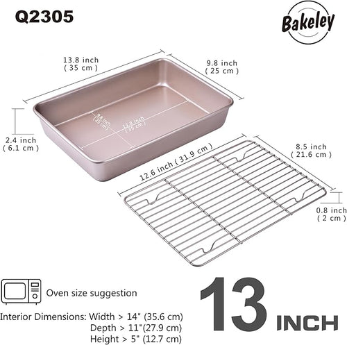 13-Inch Nonstick Roasting Baking Pan - Image 2