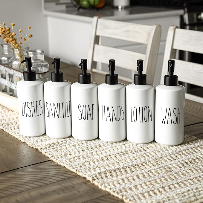 Heartland Home Porcelain 16oz Empty Liquid Dispenser Bottle - Image 8