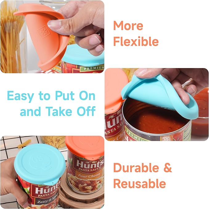2PCs 3.5-inch Silicone Can Lids - Image 3