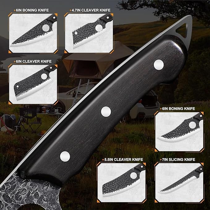 TAN REN 17PCS Butcher Knife Set - Image 4
