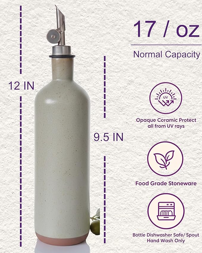 17 oz Ceramic Olive Oil Dispenser - Image 3