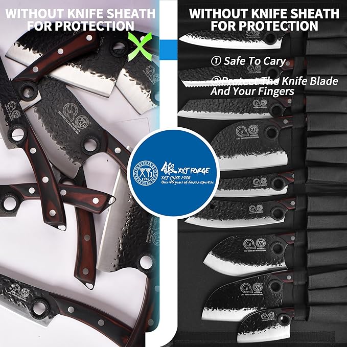 XYJ Professional Serbian Chef Knife Set - Image 6