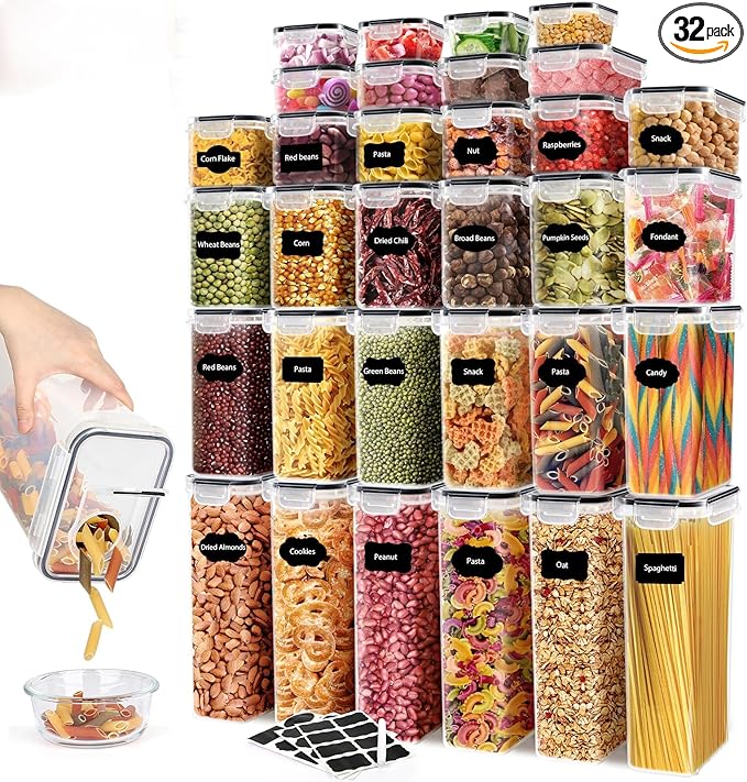 JUJOJB 64 PCS Airtight Food Storage Containers by JUJOJB