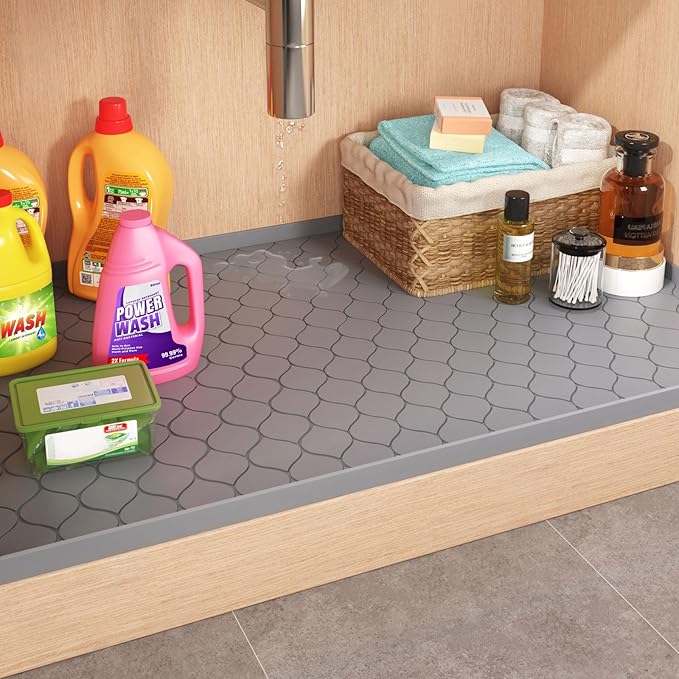 Winisok Silicone Under Sink Mat 22" x 22", kitchen Essentials and Gadgets - Image 7