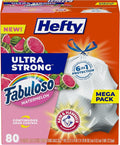 Hefty Ultra Strong 13 Gallon Trash Bags, Tall Kitchen Trash Bags 13 Gallon Size by Hefty