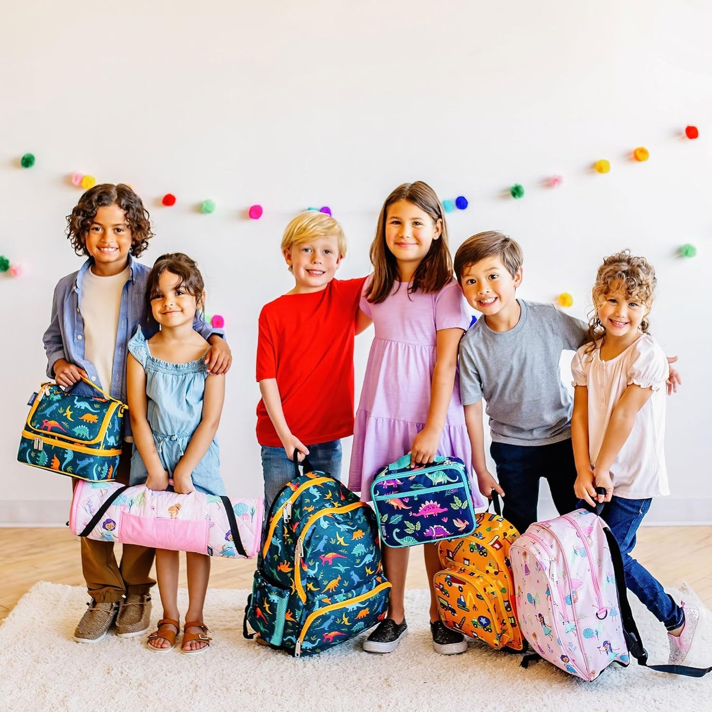Wildkin Kids Insulated Lunch Box for Girls – Durable and Reusable for School & Travel - (Birdie)
