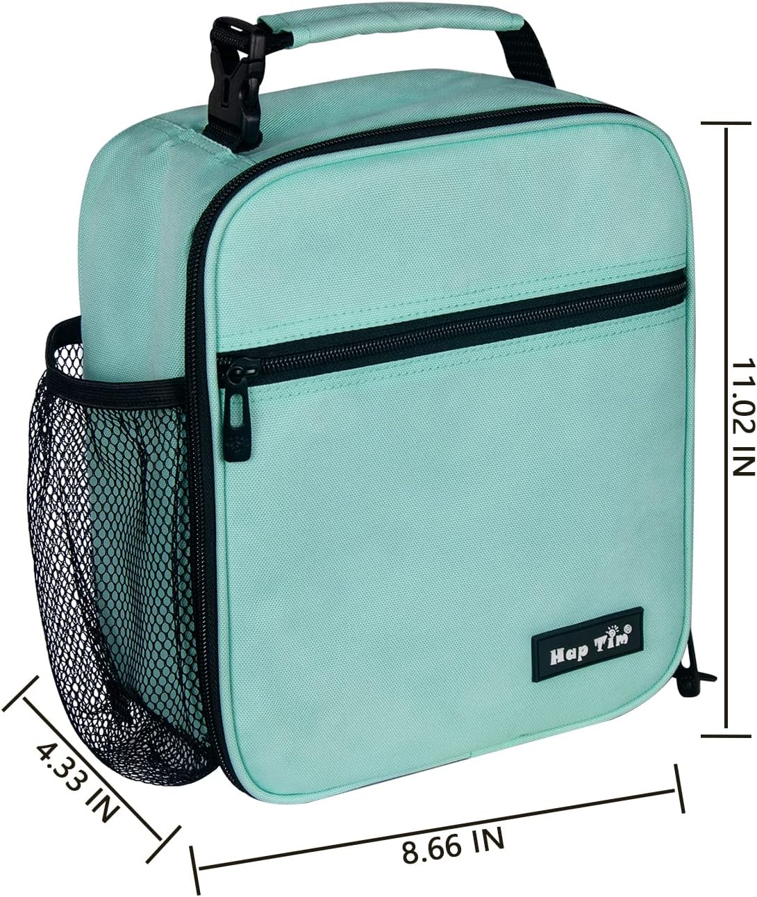 Hap Tim Insulated Lunch Box for Men, Reusable Lunch Bag for Women & Men, Adluts Lunchbox for Office Work, Portable Lunchbag, Mint Green（18654-MG）