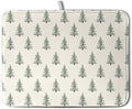 Christmas Tree Dish Drying Mat Winter Xmas Holiday Drying Mats Microfiber by Kwlegh