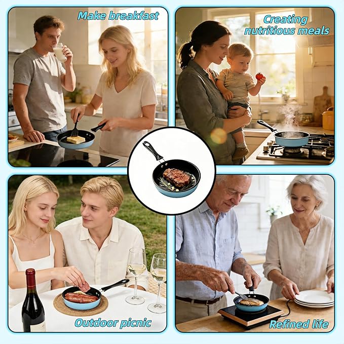 4.7 Inch Mini Skillet, Non-Stick Egg Pan - Image 5