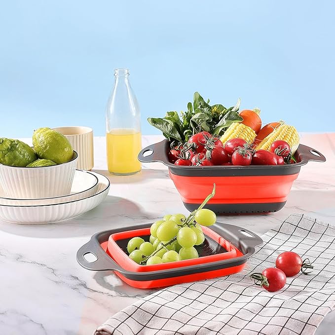 2 PCS Collapsible Colander, Collapsible Strainers - Image 5